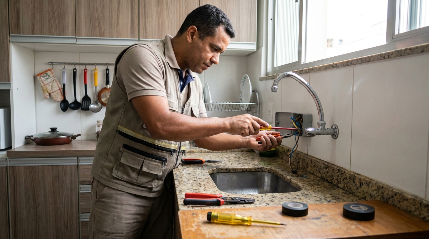 Instalação em Cozinha ou Área Gourmet em Contagem‑MG