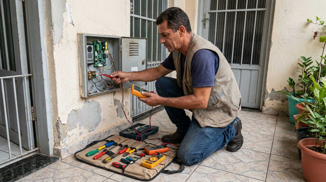 Troca de Fiação de Interfone em Contagem‑MG